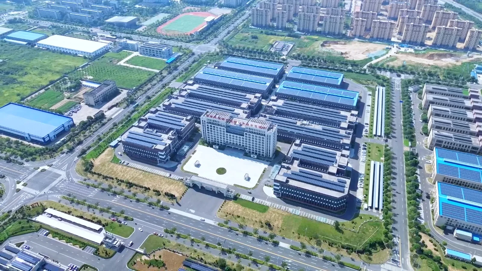 南京冠生园天长工厂航拍实景
